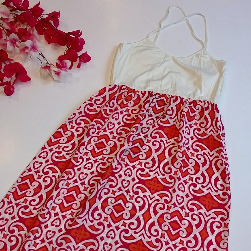 NWT Monelle Tie Back Silk Maxi Dress